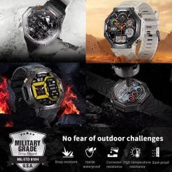 Outdoor Smart Watch for Men with GPS, 530mAh Battery, 1.39" AMOLED Display, 10ATM Waterproof, Bluetooth Calling, Compass, Altimeter and Sports Tracking - Image 5
