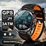 Rugged GPS Navigation Smart Watch with 1.46" AMOLED Display, 540mAh Battery, Bluetooth Calling, Compass, Altimeter, Sports Tracking and Outdoor Functions
