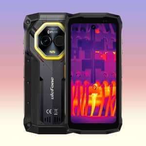Ulefone Armor Mini 20T Pro Thermal Imaging Rugged Smartphone 5G Android 15 Phone with FLIR Thermal Camera, Dimensity 6300, 6200mAh Battery, IP68/IP69K Waterproof Design