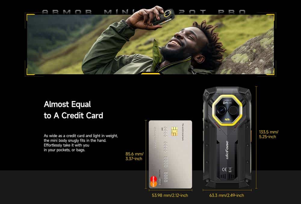 Ulefone Armor Mini 20T Pro product feature graphic 4