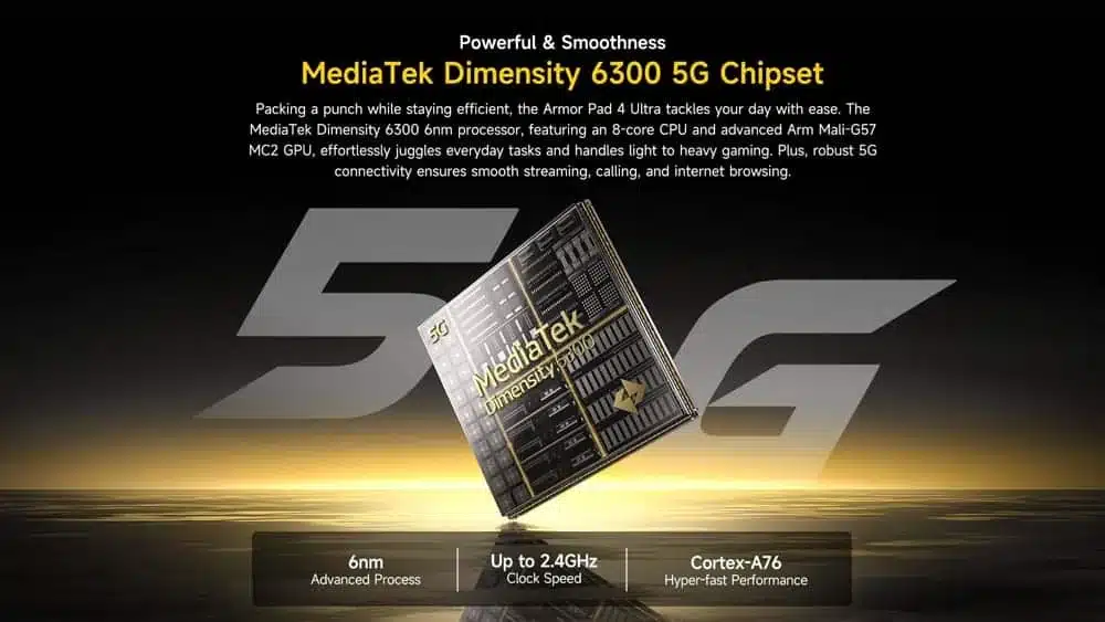 Ulefone Armor Pad 4 Ultra Thermal product feature graphic 19
