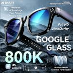 AI Smart Glasses with 8MP Camera ChatGPT 4.0 AI Translator Bluetooth 5.3 Photo Video Recording Color-Changing Lenses UV Protection