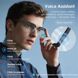 AI Smart Glasses with 8MP IMX219 Camera, 1080P Video Recording, ChatGPT GPT-4 AI Assistant, AI Photo Recognition, Real-Time Voice Translation, Bluetooth 5.3 Calling, WiFi Transfer - Image 2