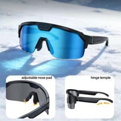 Outdoor AI Camera Glasses for Cycling & Sports, 8MP Camera, 1200P Video Recording, Anti-Shake, ChatGPT, Voice Translation, Bluetooth 5.3 - Image 3